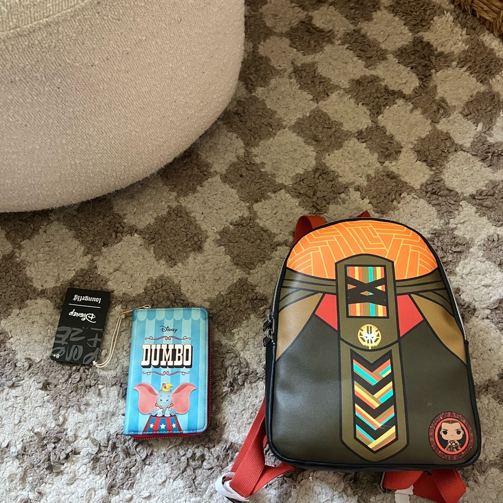 Black and Orange Geometric Men's Sling Bag